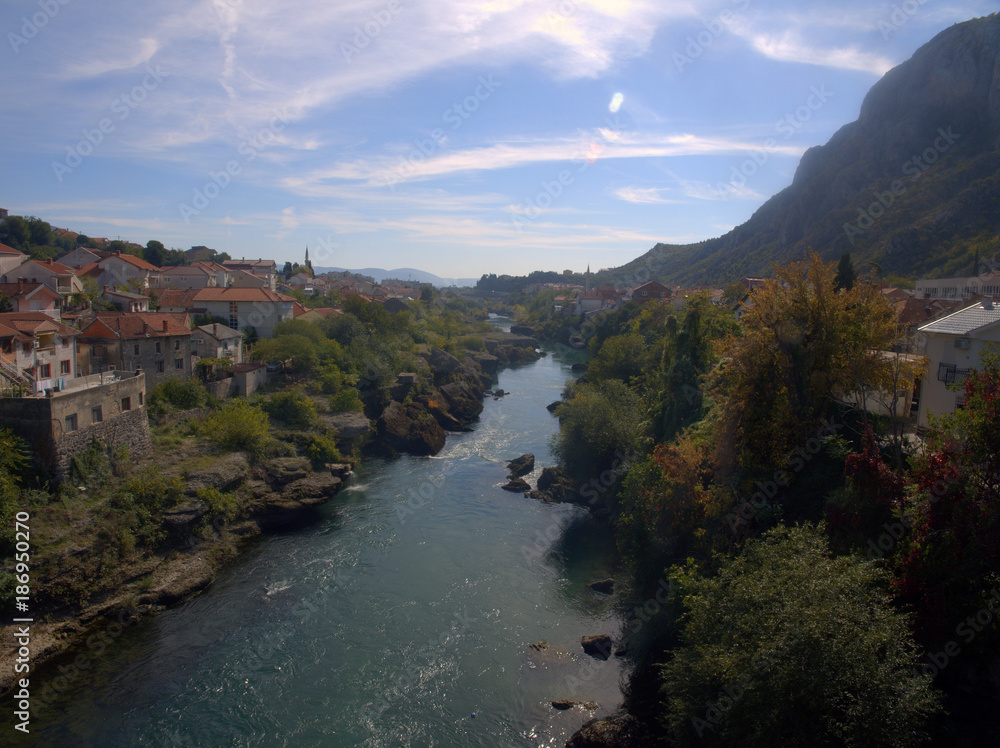 view of Mostar in Bosnia and Herzegovina