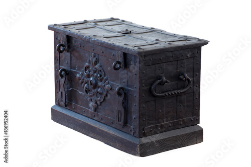 forged chest antique objects isolated photo