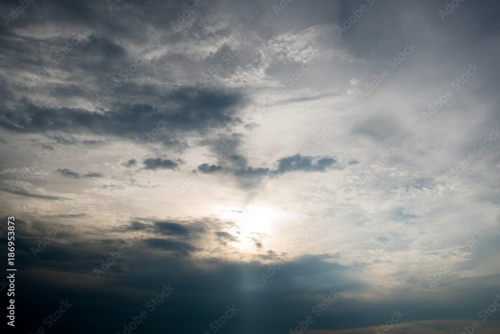 Obraz premium dark storm clouds with background,Dark clouds before a thunder-storm.