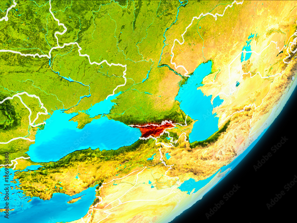 Orbit view of Georgia