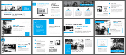 Blue and white element for slide infographic on background. Presentation template. Use for business annual report, flyer, corporate marketing, leaflet, advertising, brochure, modern style.