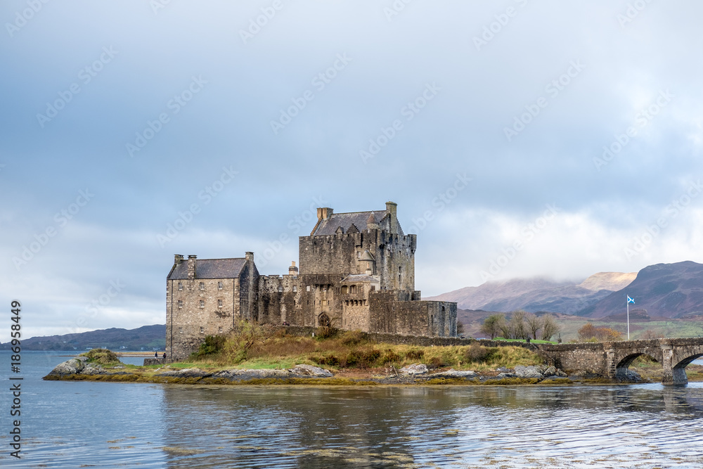 Eilean Donan Castle, Dornie, Kyle of Lochalsh in Scottish Highlands. Eilean Donan Castle, Dornie, Kyle of Lochalsh in Scottish Highlands.