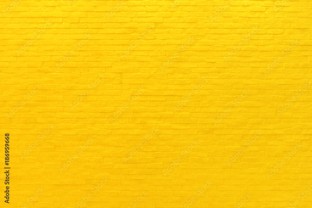 Yellow brick wall texture and background Stock Photo | Adobe Stock