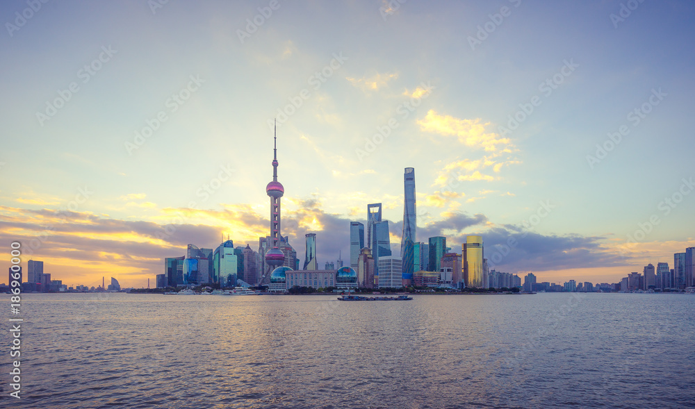 skyline of Shanghai in morning . . 