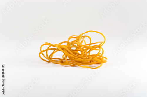 Rubber bands (white background)