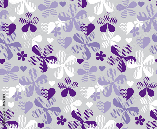 Abstract geometric floral s...