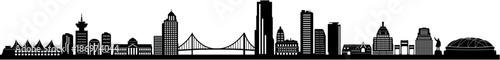 Obraz na płótnie Skyline Vancouver w salonie