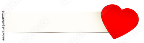 Shining Heart Red Banner