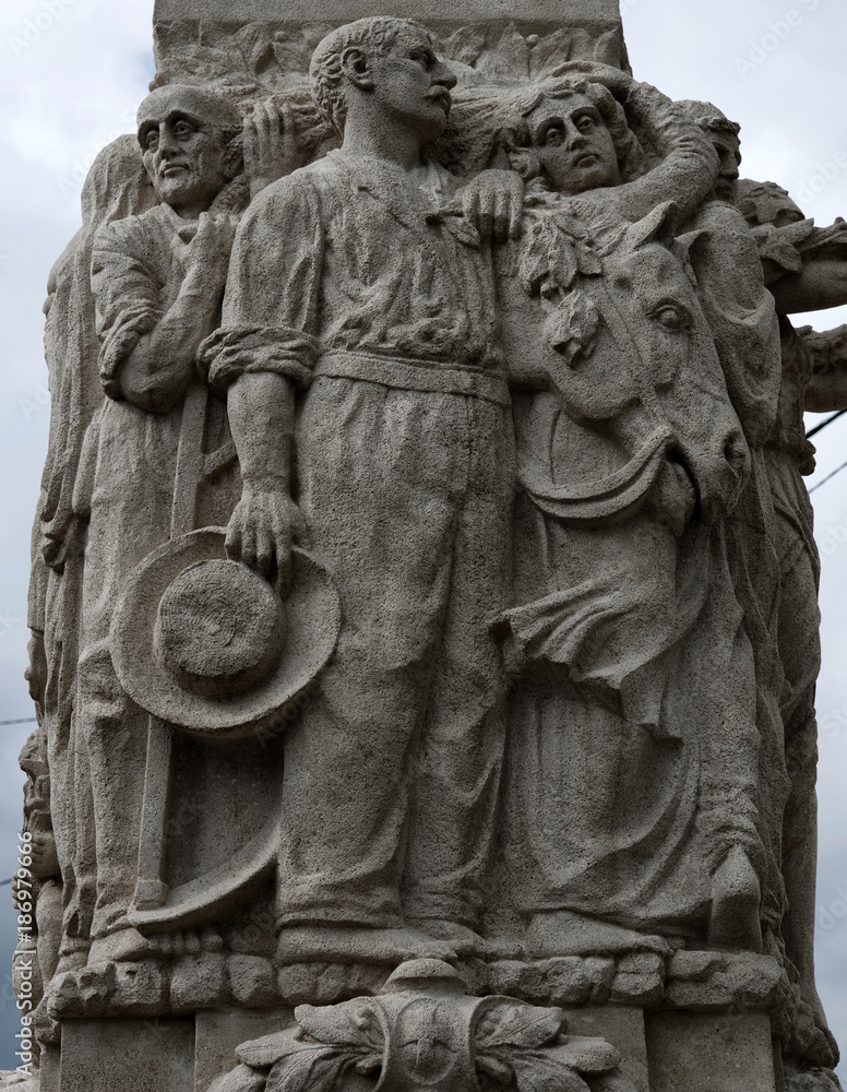 Obraz premium Monument aus Morts de Lacroix-sur-Meuse, Meuse, France