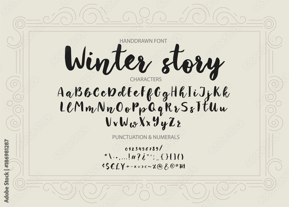Handwritten Brush font. Hand drawn brush style modern calligraphy. Handwritten Brush font. Hand drawn brush style modern calligraphy.