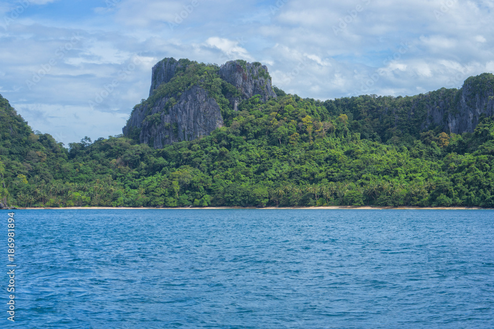 El Nido bay scenic islands view, Palawan, Philippines