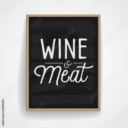 Wall Mural Vintage poster for food and drinks