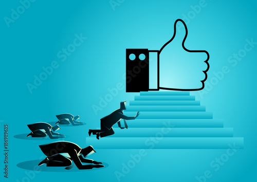 People obsessed with "like" icon