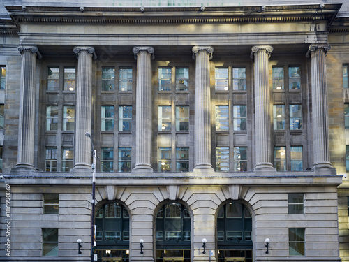 Canvas Print View of Dominion Public Building, Front Street, Toronto, Ontario, Canada