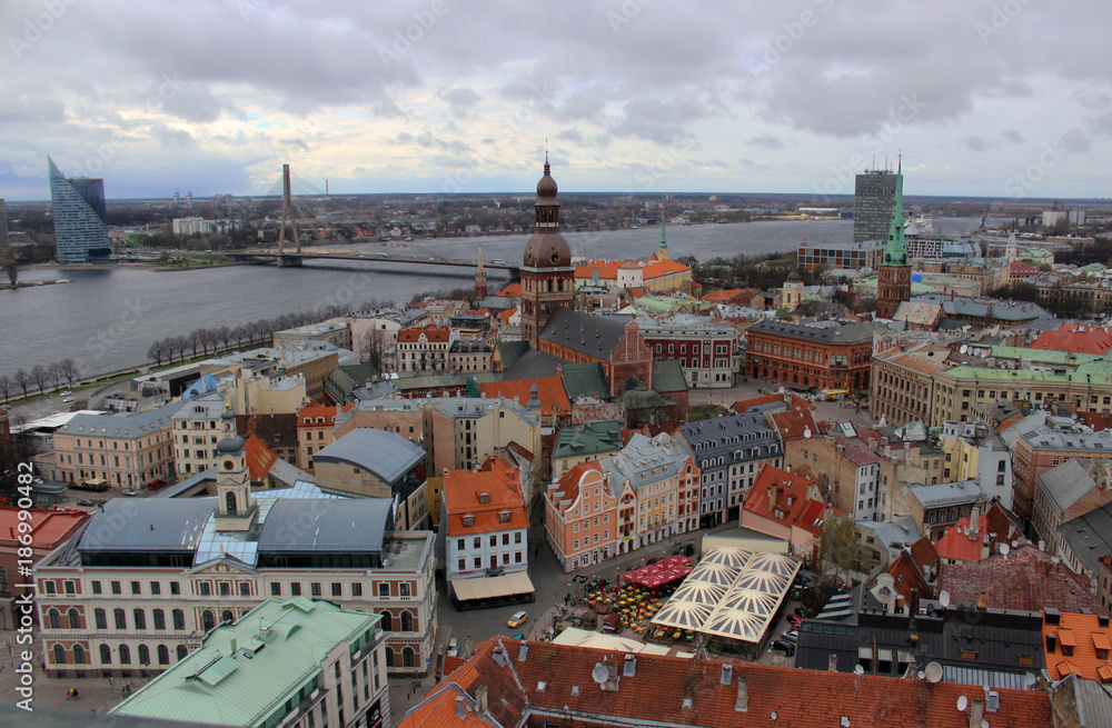 roofs of Riga, Latvia