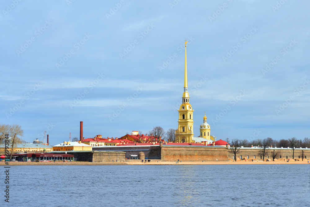 River Neva and Peter Paul Fortress.