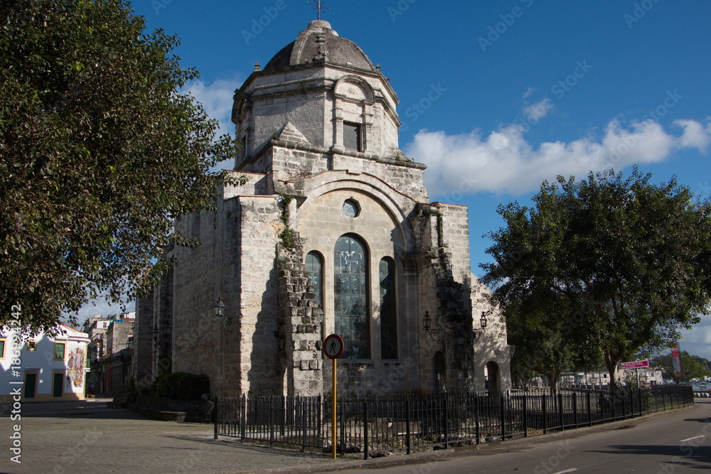Iglesia de Paula in old town of Havana in Cuba

