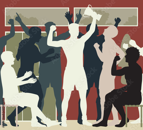 Locker room champions illustration