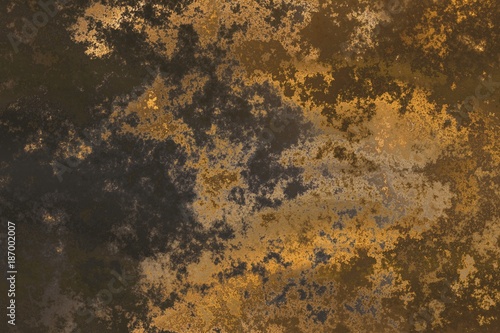 Dark golden and brown grunge texture background