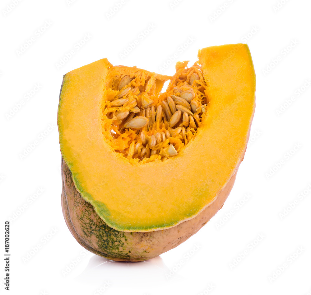 pumpkin isolated on the white background .