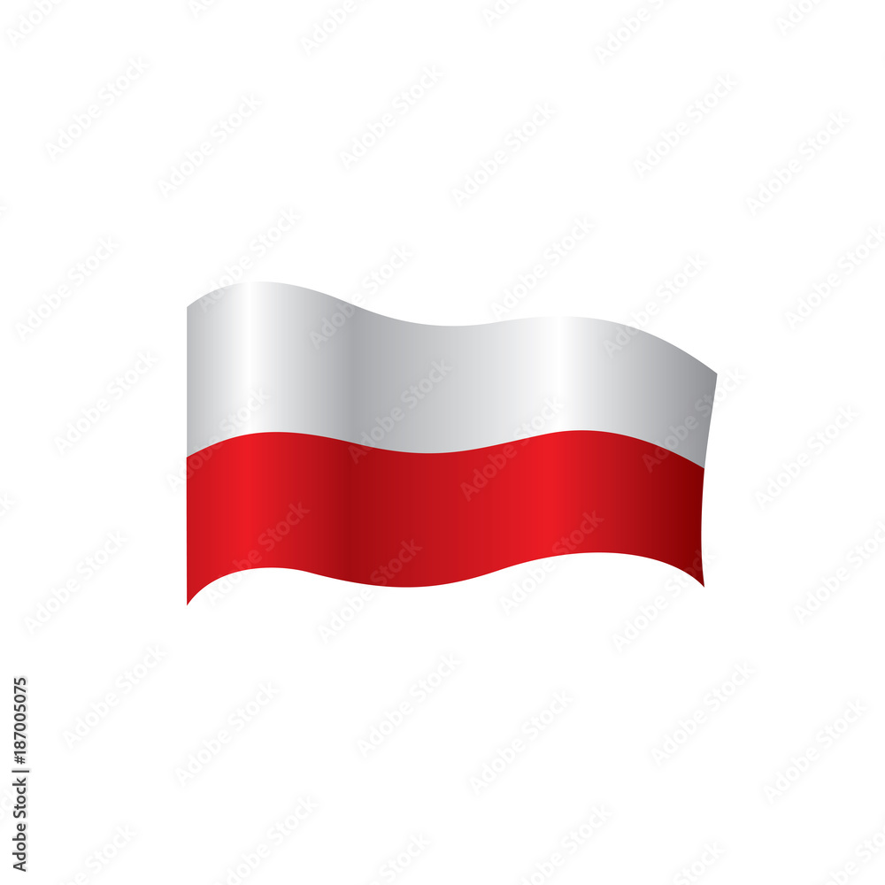 Poland flag, vector illustration Poland flag, vector illustration