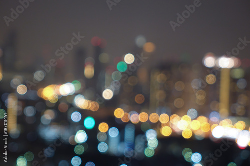 Abstract bokeh city light for background © marine0014