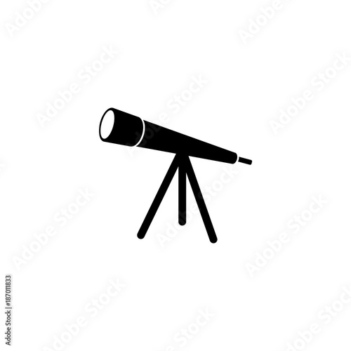 Telescope optical telescope vector icon