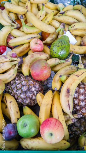 Obst Abfälle in einem Supermarkt