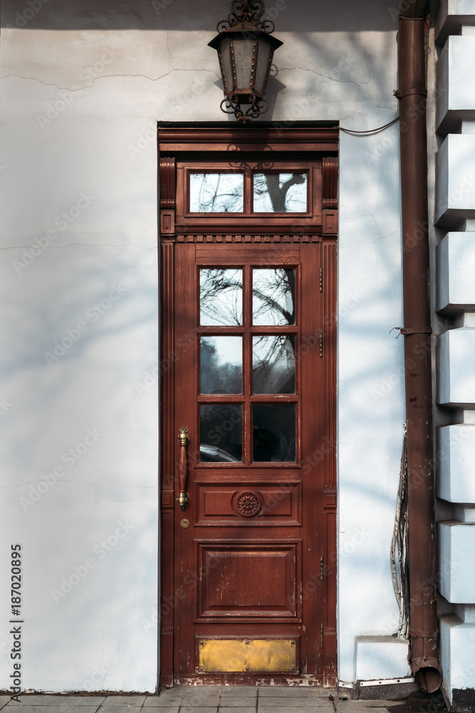 Old wooden door