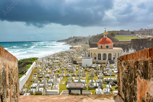 Santa Maria Magdalena de Pazzis Cemetery, San Felipe del Morro Fortress, Old San Juan, Puerto Rico photo