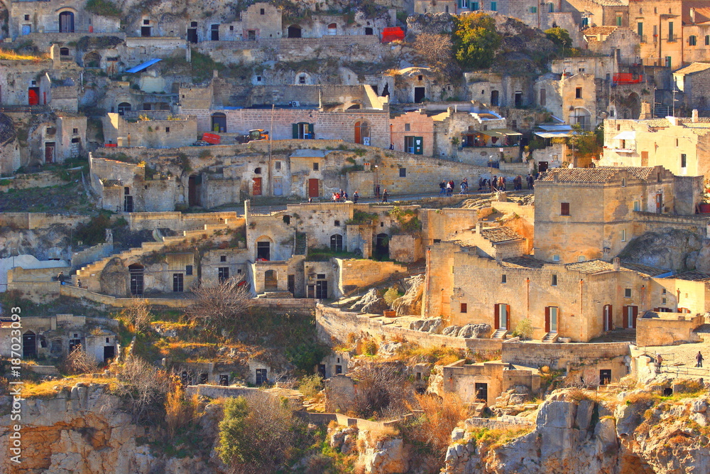 Matera, old stone houses, the oldest town in the world, Italy