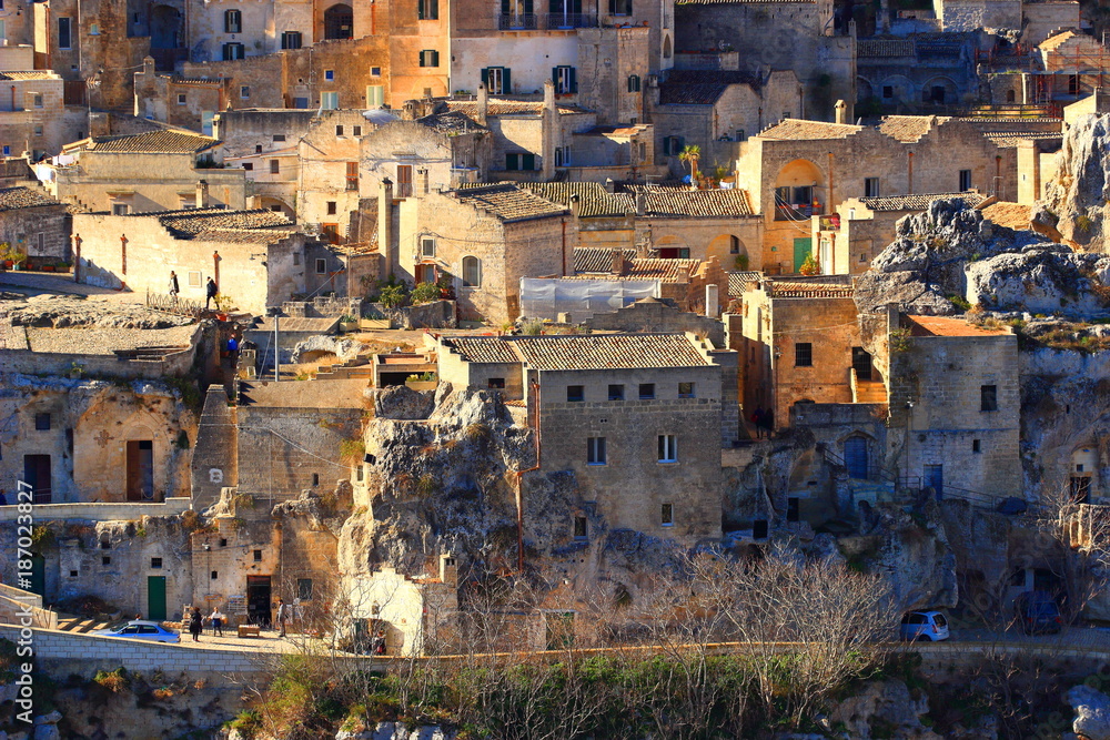 Matera, old stone houses, the oldest town in the world, Italy