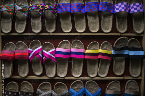 Slippers with national characteristics