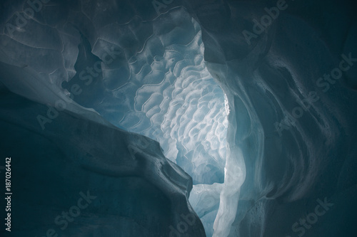 Leinwand Poster glacier ice cave