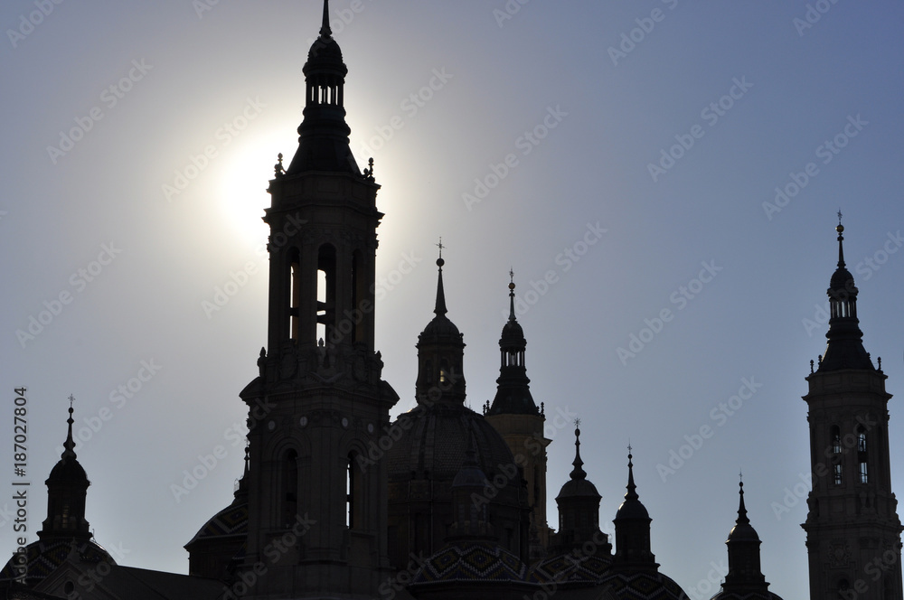 Puesta de sol en Zaragoza