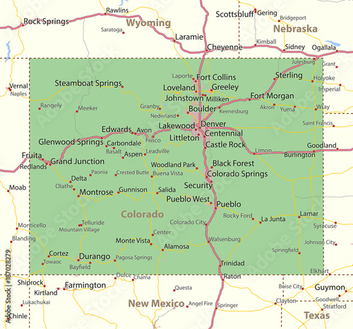 Colorado-US-States-VectorMap-A