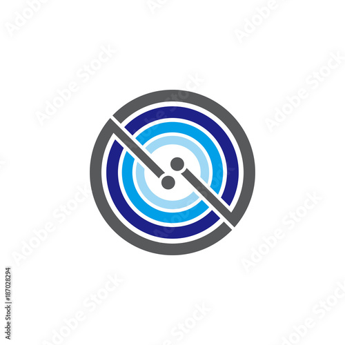 Free Download Abstract Circle line logo - GFXLoad