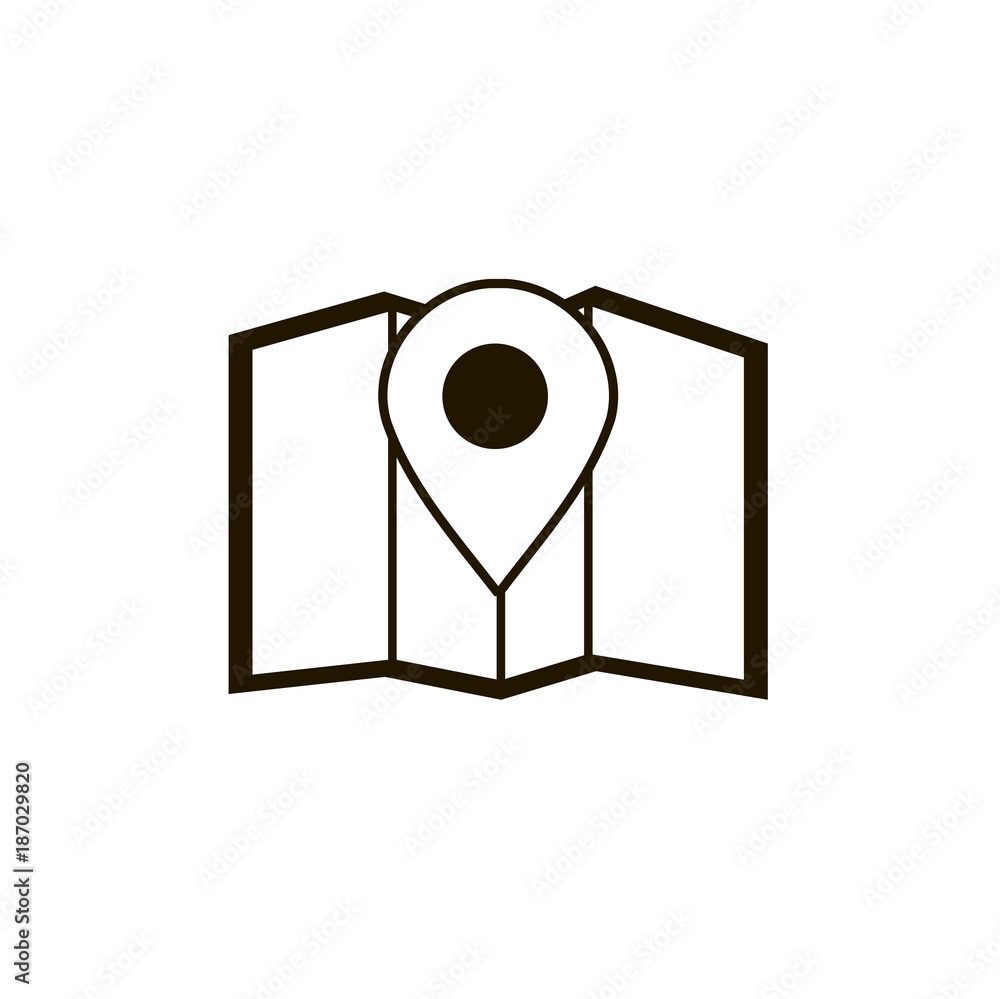 map icon. sign design map icon. sign design