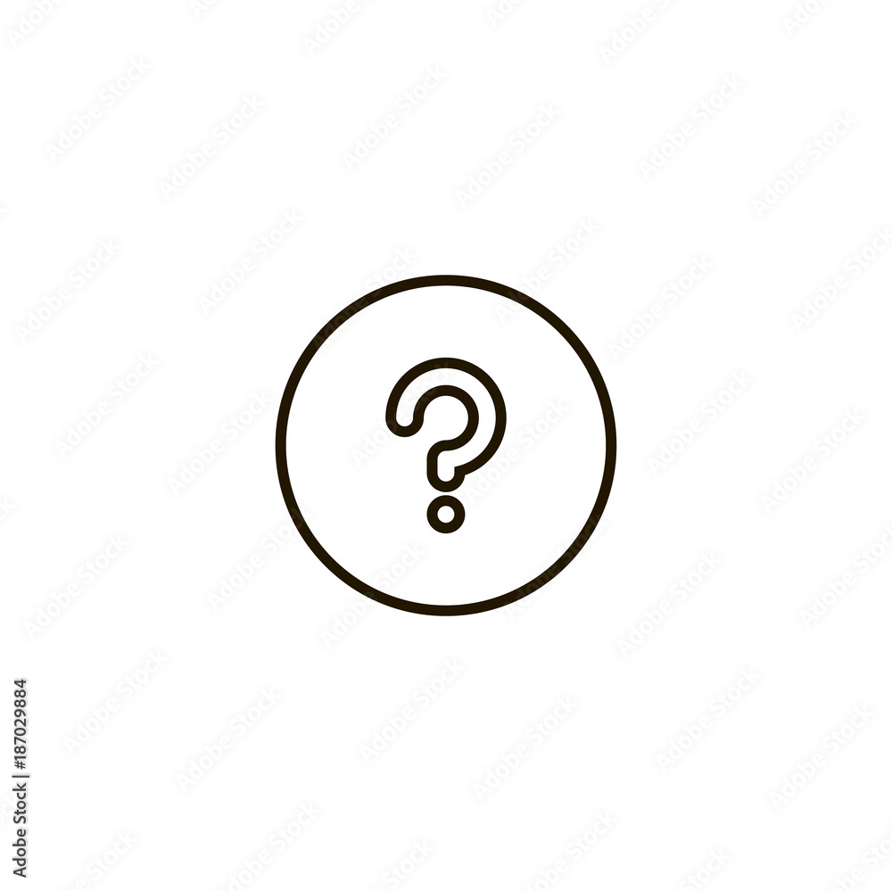 question icon. sign design