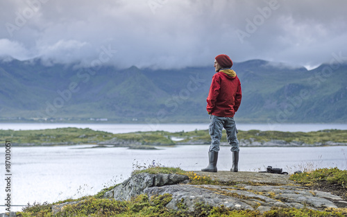 Man looking into the distance