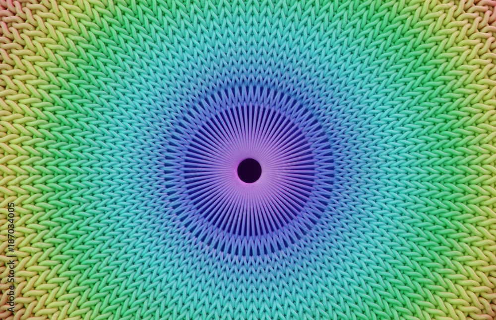 Kreisförmig Muster mit Regenbogen Farbe Typisch von Peace Zeichen Kreisförmig Muster mit Regenbogen Farbe Typisch von Peace Zeichen