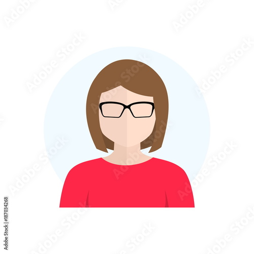 Flat Style Character Avatar Icon