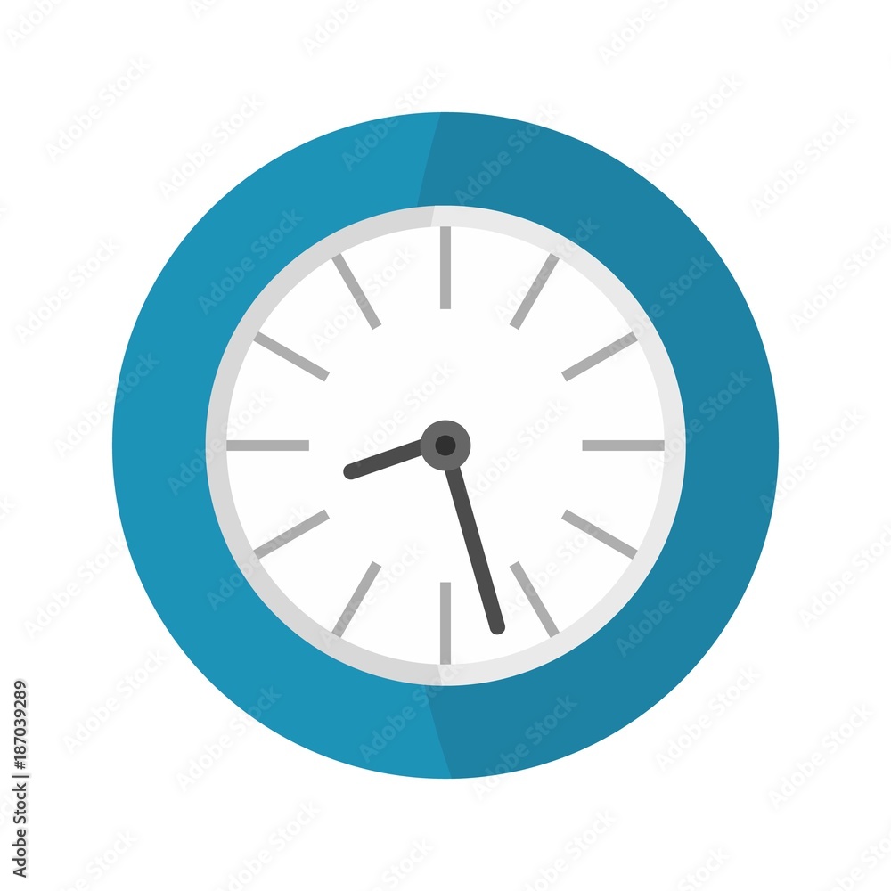 Clock business icon. Flat illustration of clock business vector icon isolated on white background Clock business icon. Flat illustration of clock business vector icon isolated on white background
