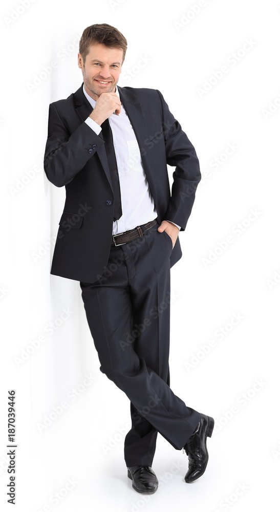 portrait in full length of confident businessman portrait in full length of confident businessman