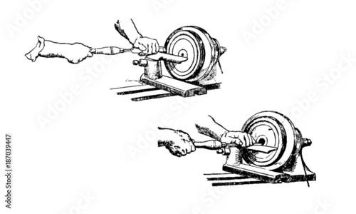 Vintage Woodworking Illustration