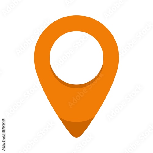 Fixation pin icon. Flat illustration of fixation pin vector icon isolated on white background