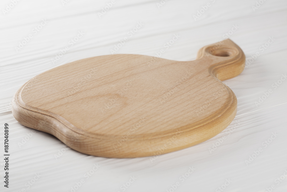 wooden cutting board for food on the table wooden cutting board for food on the table