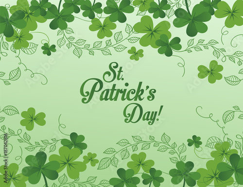 St Patrick's background illustration