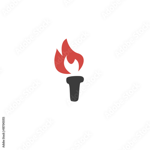 torch icon. sign design