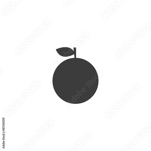tangerine icon. sign design